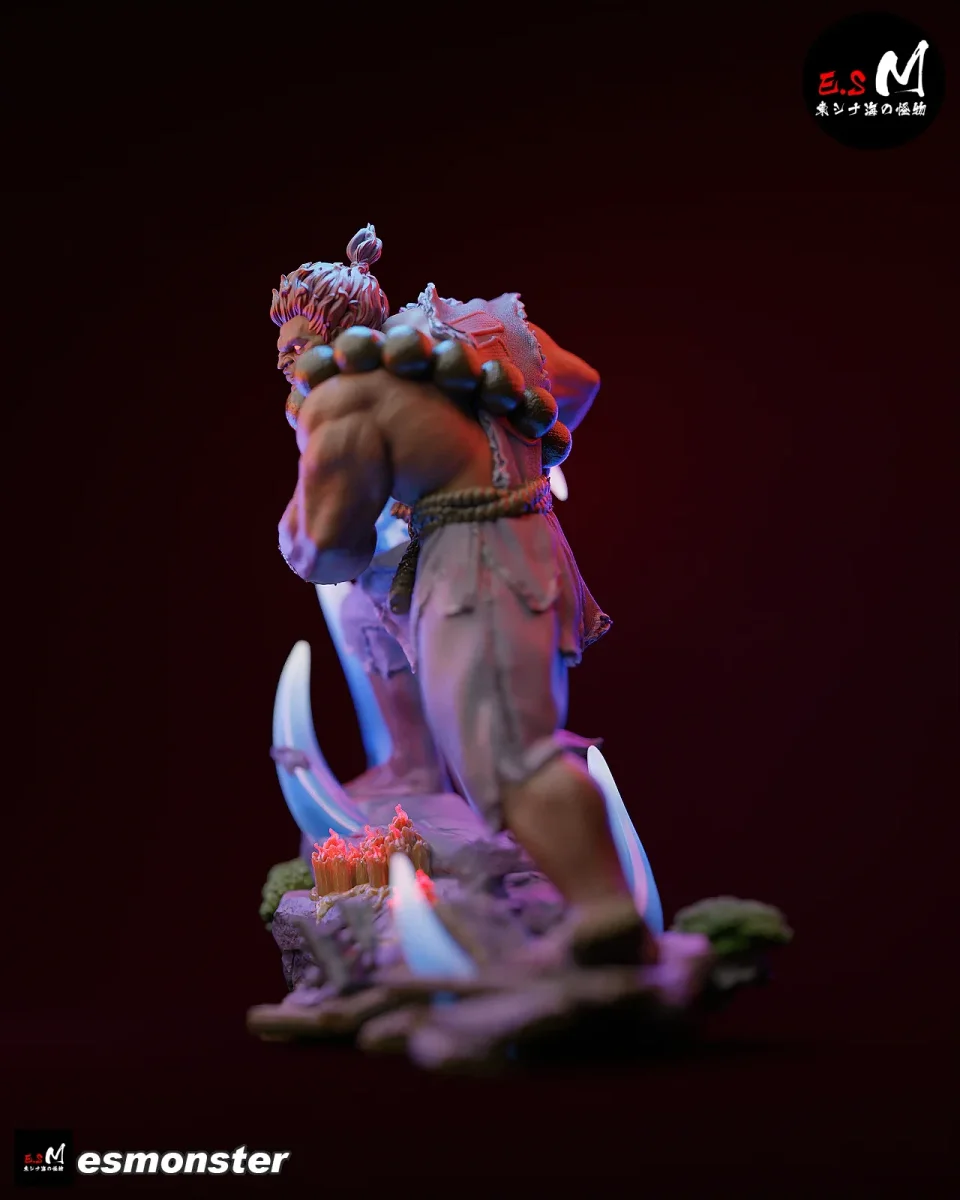 Akuma v1 | Fan Art | 3D Printed Resin Model Garage Kit | *Un-Painted* | ES Monster 4