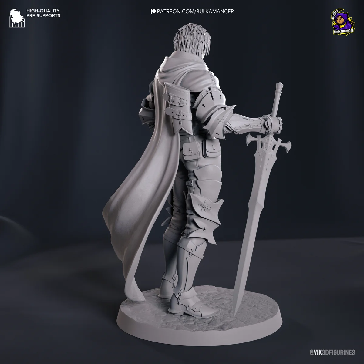 Clive Rosfield | Fan Art | 3D Printed Resin Model Garage Kit | *Un-Painted* | Bulkamancer 12