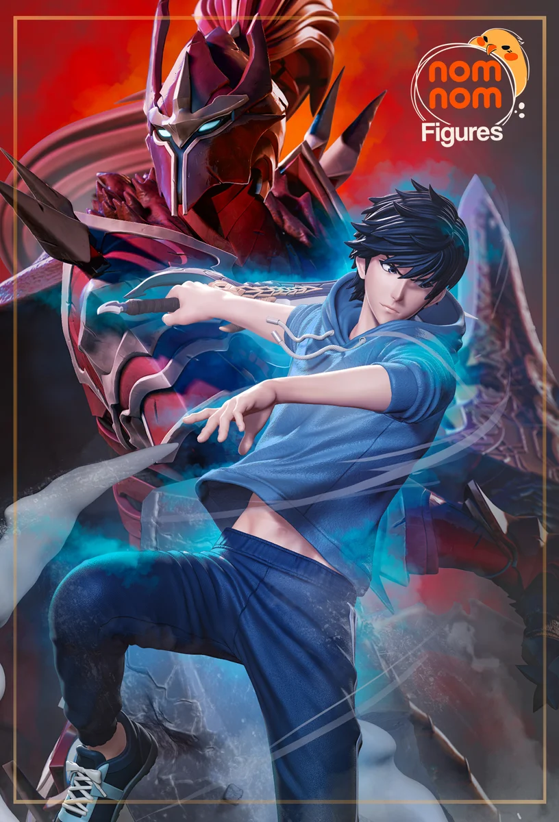 Sung Jin Woo vs. Igris | Fan Art | 3D Printed Resin Model Garage Kit | *Un-Painted* | Nomnom