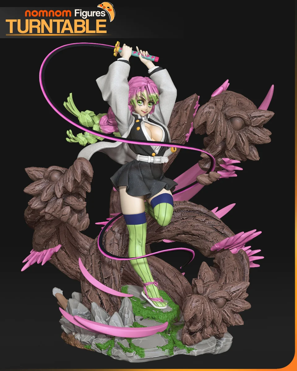 Mitsuri | Fan Art | 3D Printed Resin Model Garage Kit | *Un-Painted* | Nomnom 4