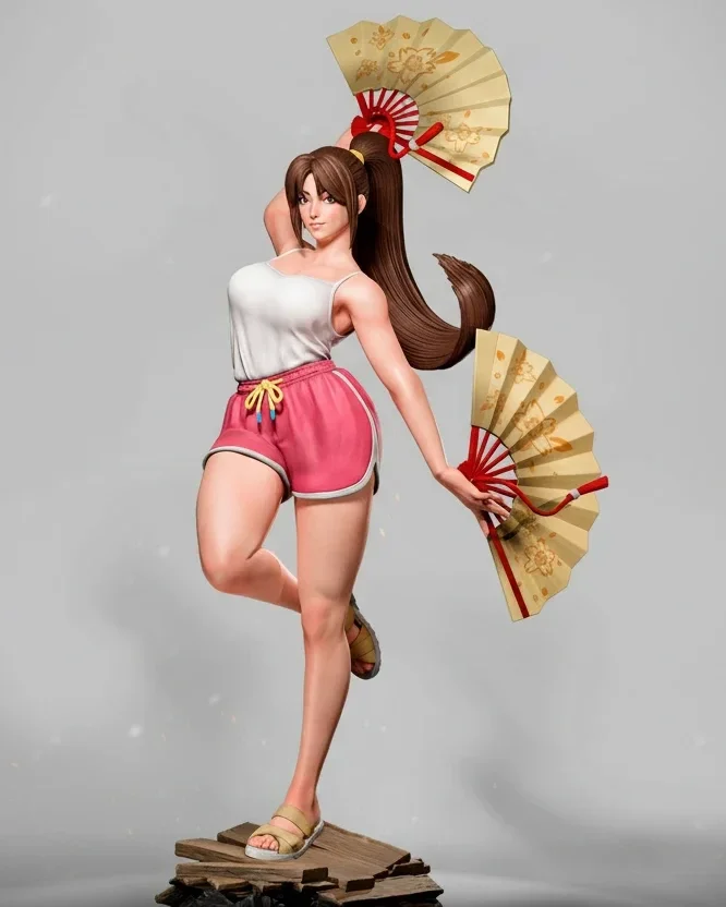 Mai Shiranui (Dress 3 Pose 2) | Fan Art | 3D Printed Resin Model Garage Kit | *Un-Painted* | ES Monster