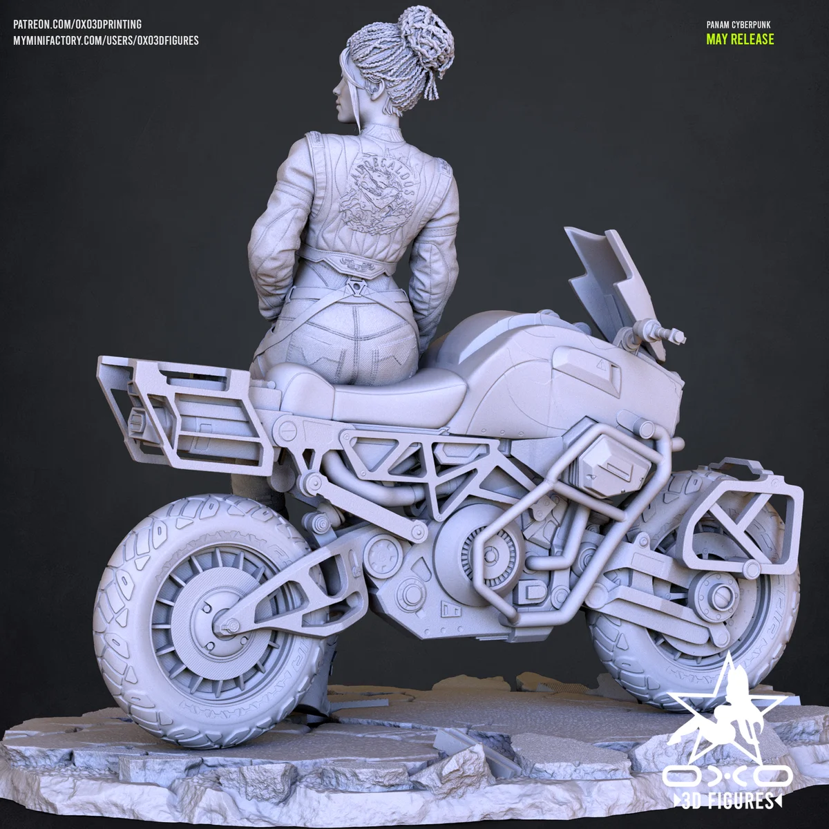 Panam Cyberpunk | Fan Art | 3D Printed Resin Model Garage Kit | *Un-Painted* | OXO3D 6
