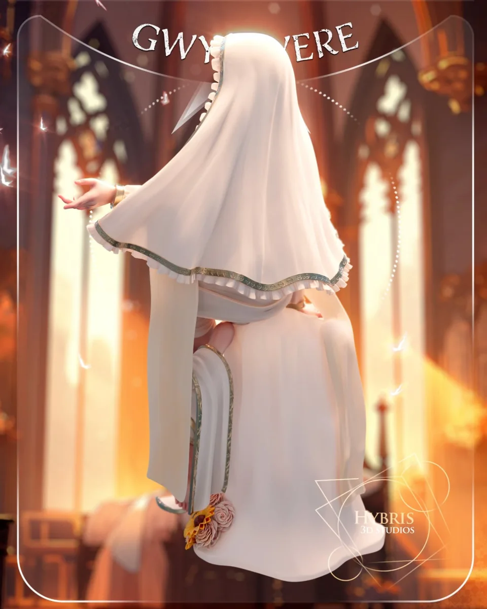 Gwynevere | Fan Art | 3D Printed Resin Model Garage Kit | *Un-Painted* | Hybris Studios 3