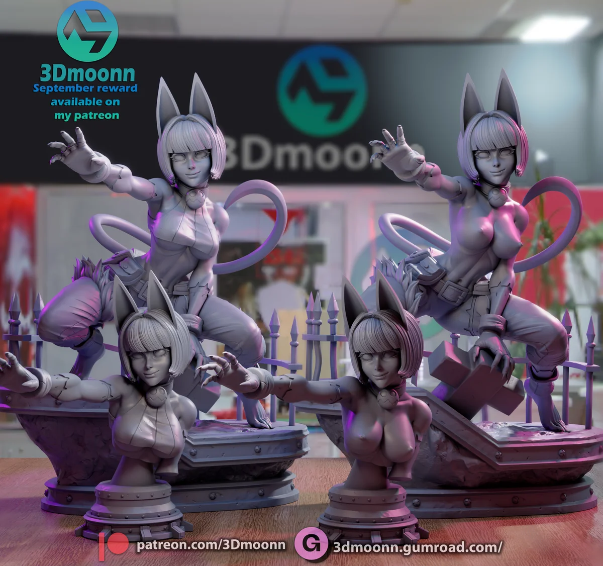 Ms. Fortune | Fan Art | 3D Printed Resin Model Garage Kit | *Un-Painted* | 3DMoonn 7
