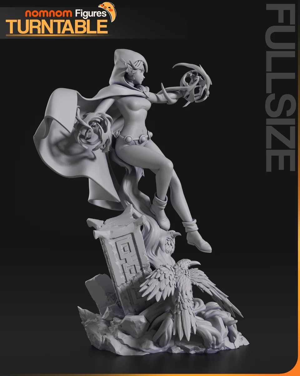 Raven | Fan Art | 3D Printed Resin Model Garage Kit | *Un-Painted* | Nomnom 7