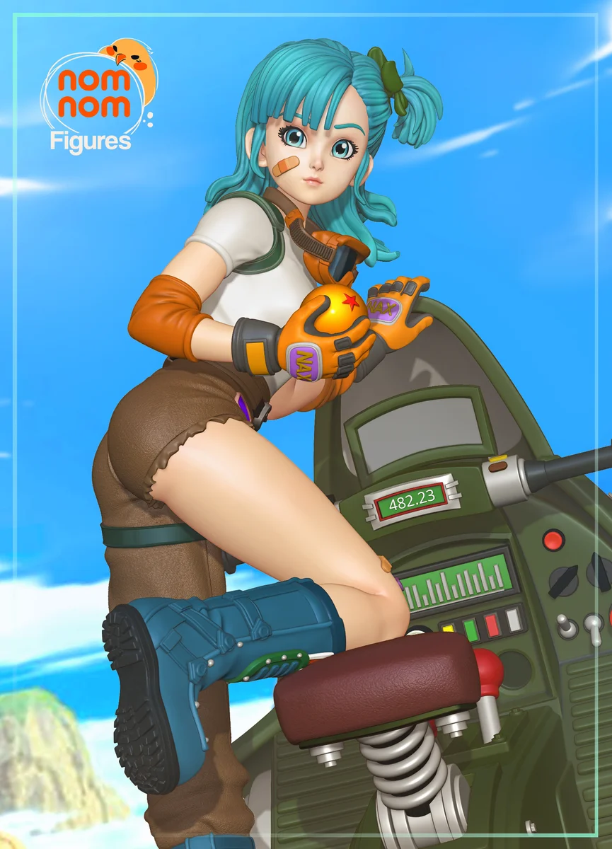 Bulma | Fan Art | 3D Printed Resin Model Garage Kit | *Un-Painted* | Nomnom