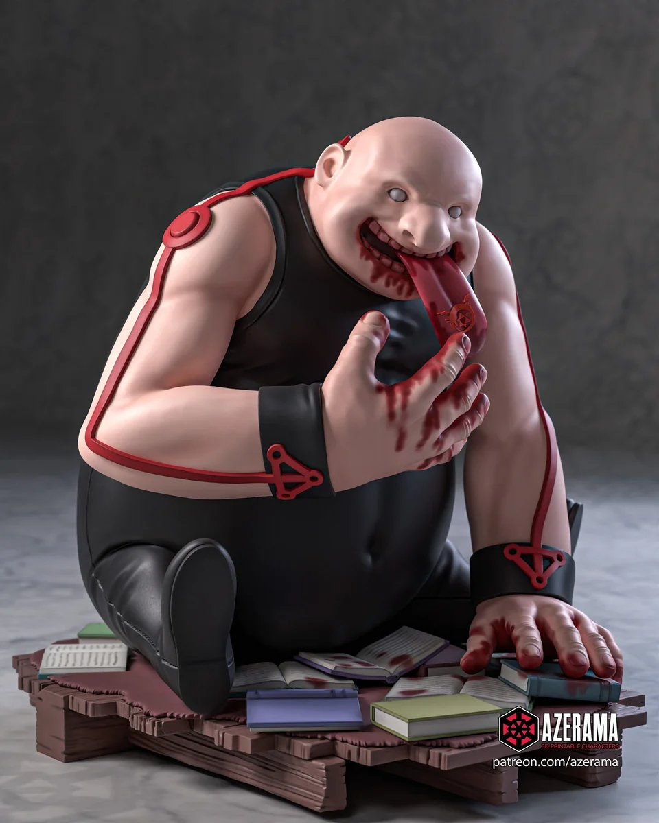 Gluttony | Fan Art | 3D Printed Resin Model Garage Kit | *Un-Painted* | Azerama