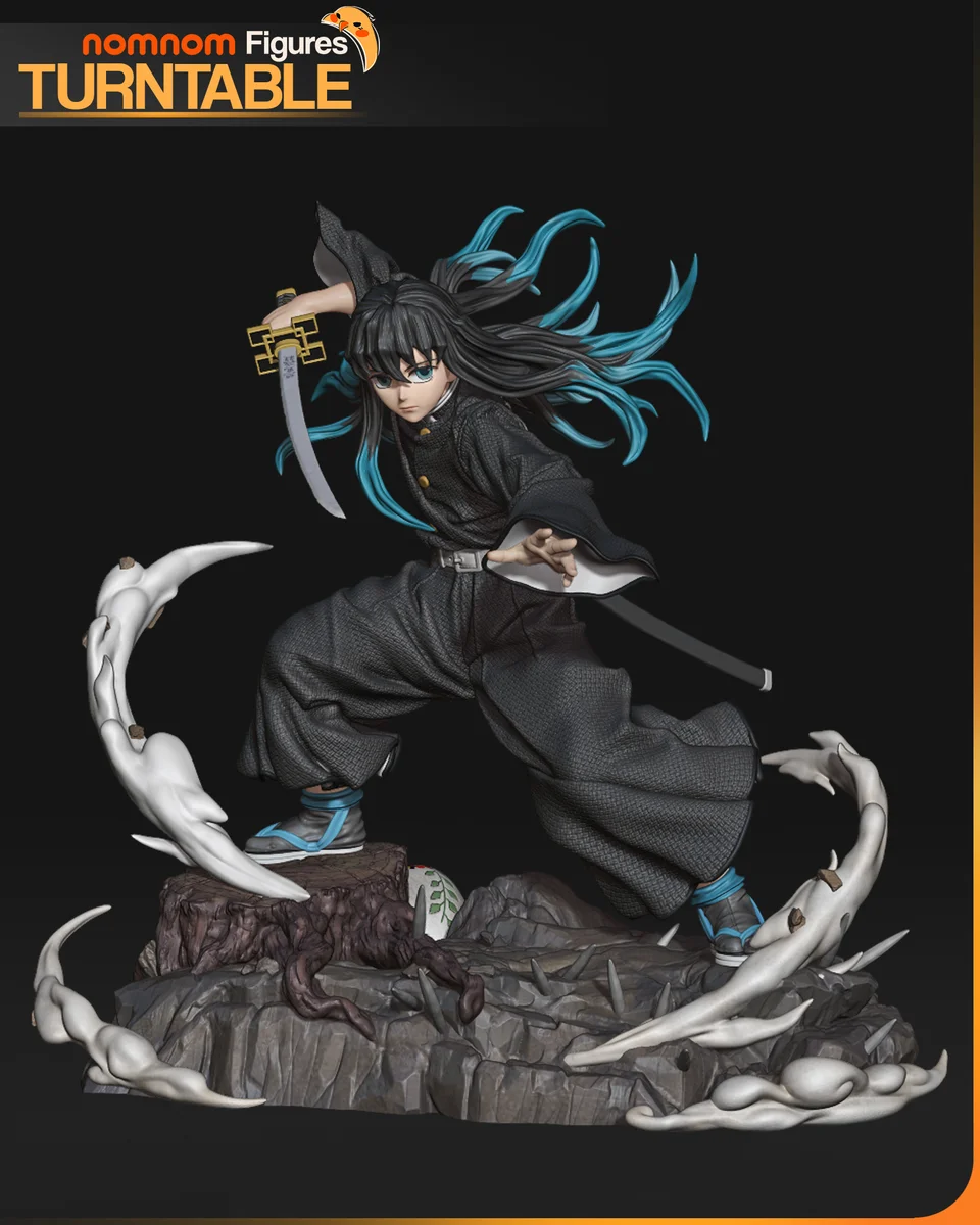 Muichiro | Fan Art | 3D Printed Resin Model Garage Kit | *Un-Painted* | Nomnom 3