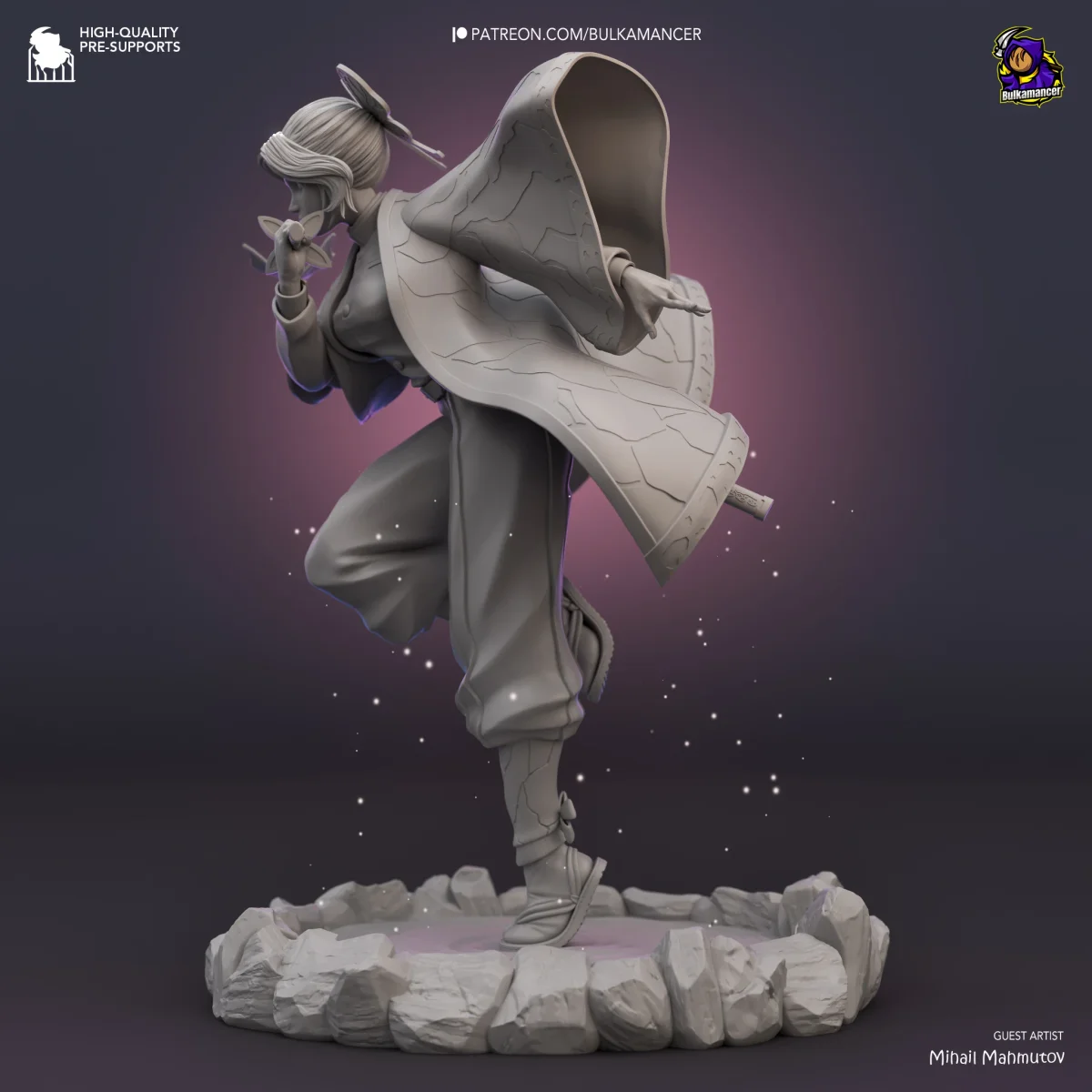 Shinobu Kocho | Fan Art | 3D Printed Resin Model Garage Kit | *Un-Painted* | Bulkamancer 8