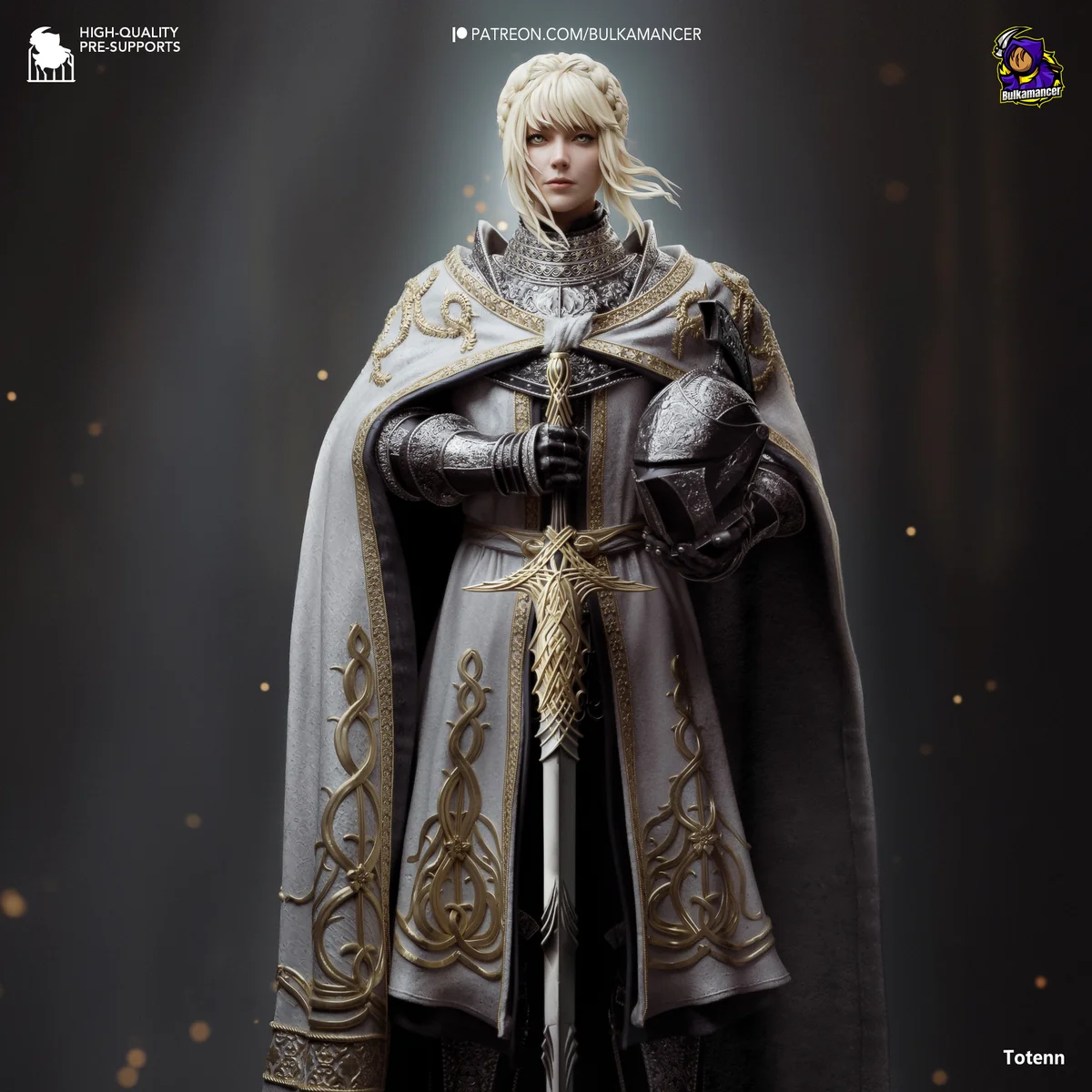 Needle Knight Leda | Fan Art | 3D Printed Resin Model Garage Kit | *Un-Painted* | Bulkamancer