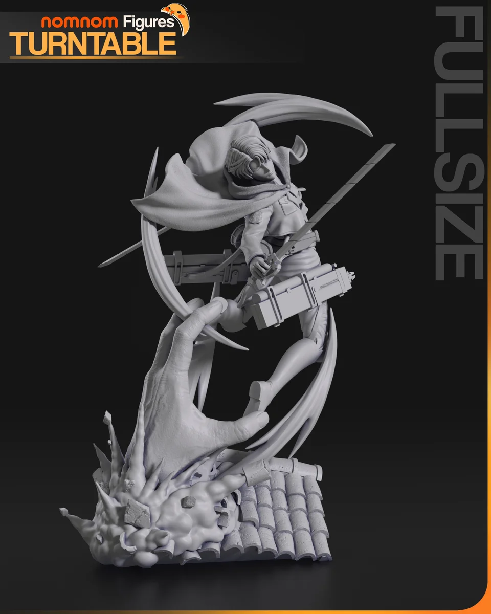 Levi | Fan Art | 3D Printed Resin Model Garage Kit | *Un-Painted* | Nomnom 4
