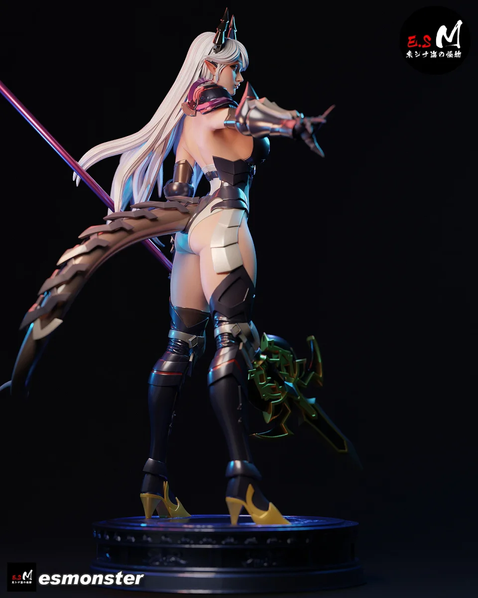 Luna | Fan Art | 3D Printed Resin Model Garage Kit | *Un-Painted* | ES Monster 3