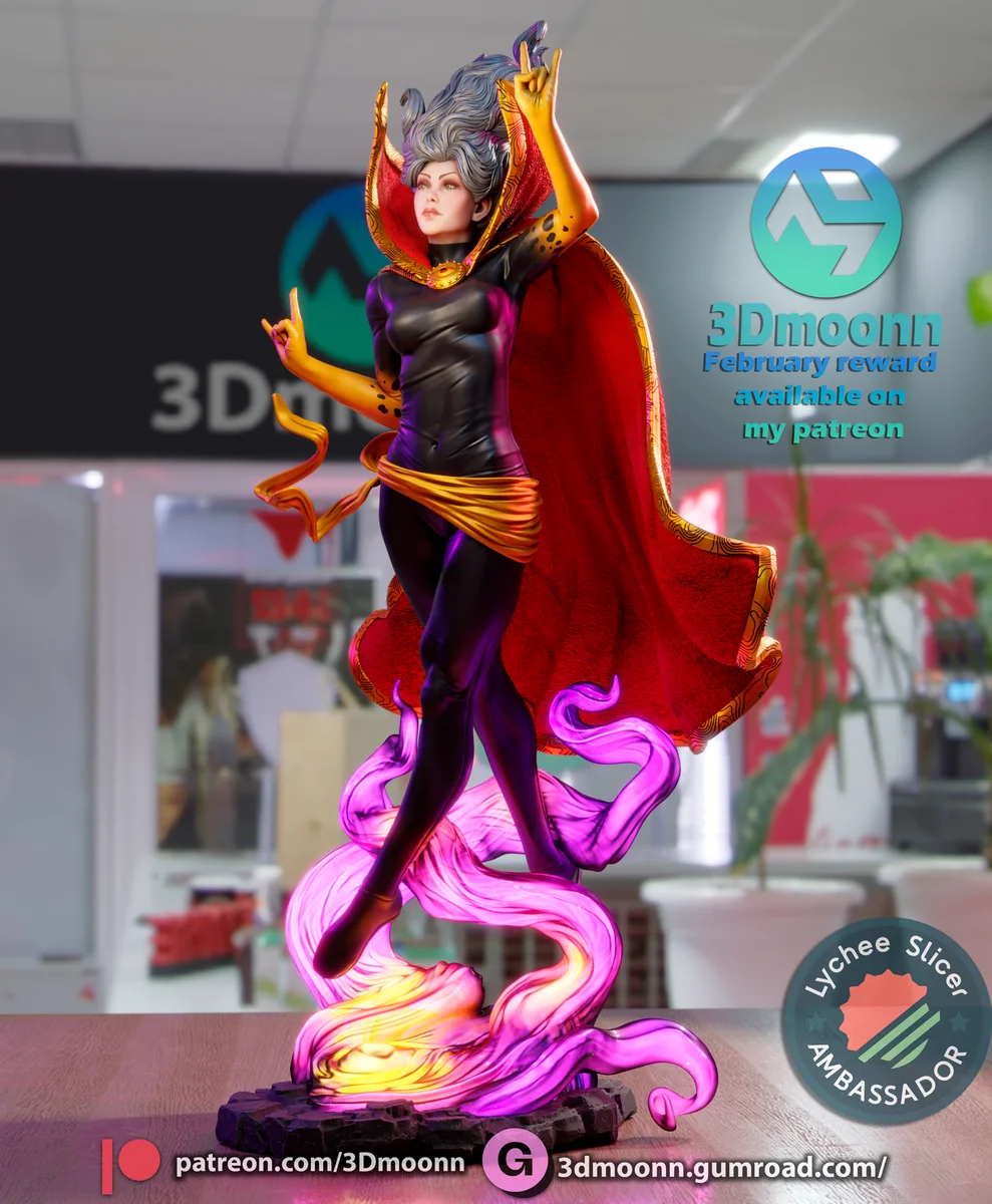 Clea Strange | Fan Art | 3D Printed Resin Model Garage Kit | *Un-Painted* | 3DMoonn 4