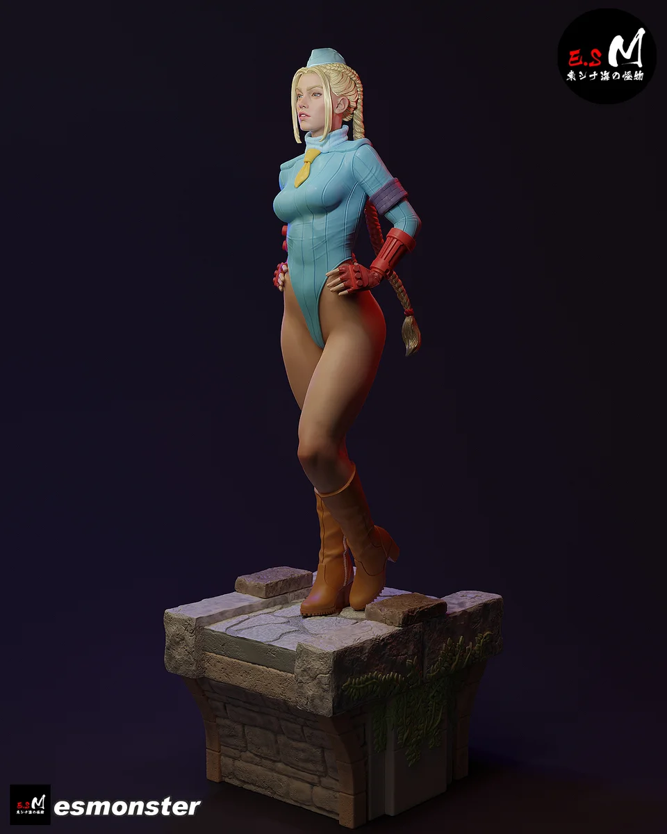 Cammy P4 | Fan Art | 3D Printed Resin Model Garage Kit | *Un-Painted* | ES Monster 6