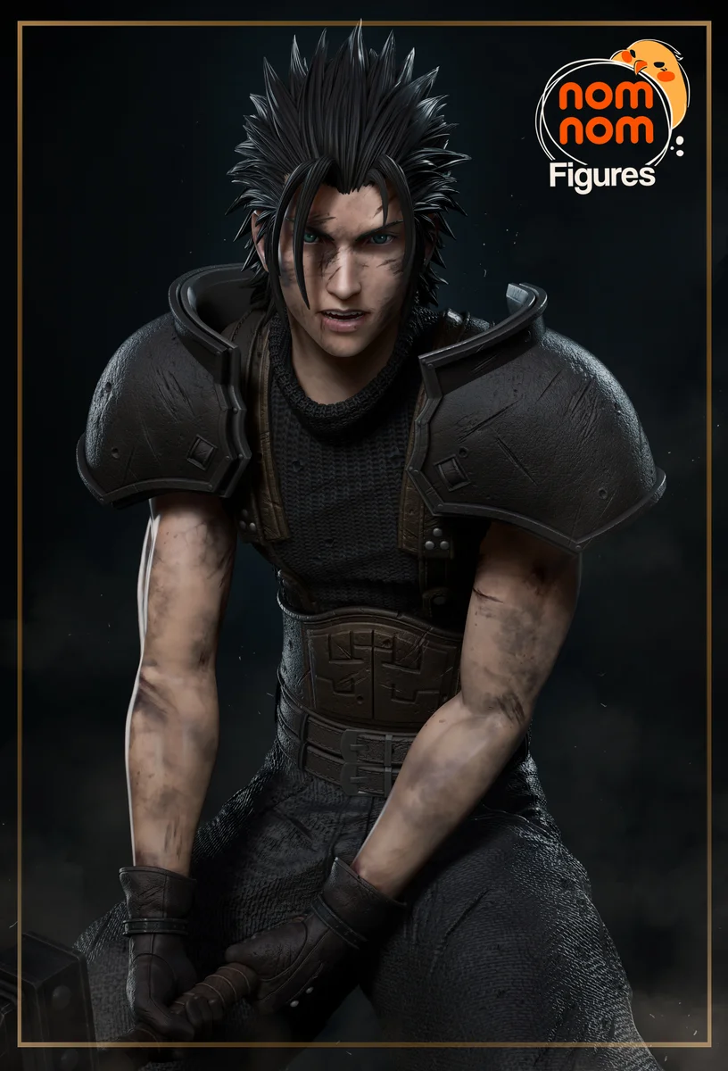 Zack Fair | Fan Art | 3D Printed Resin Model Garage Kit | *Un-Painted* | Nomnom