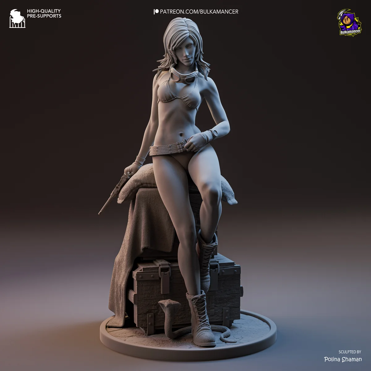 Eva | Fan Art | 3D Printed Resin Model Garage Kit | *Un-Painted* | Bulkamancer 11