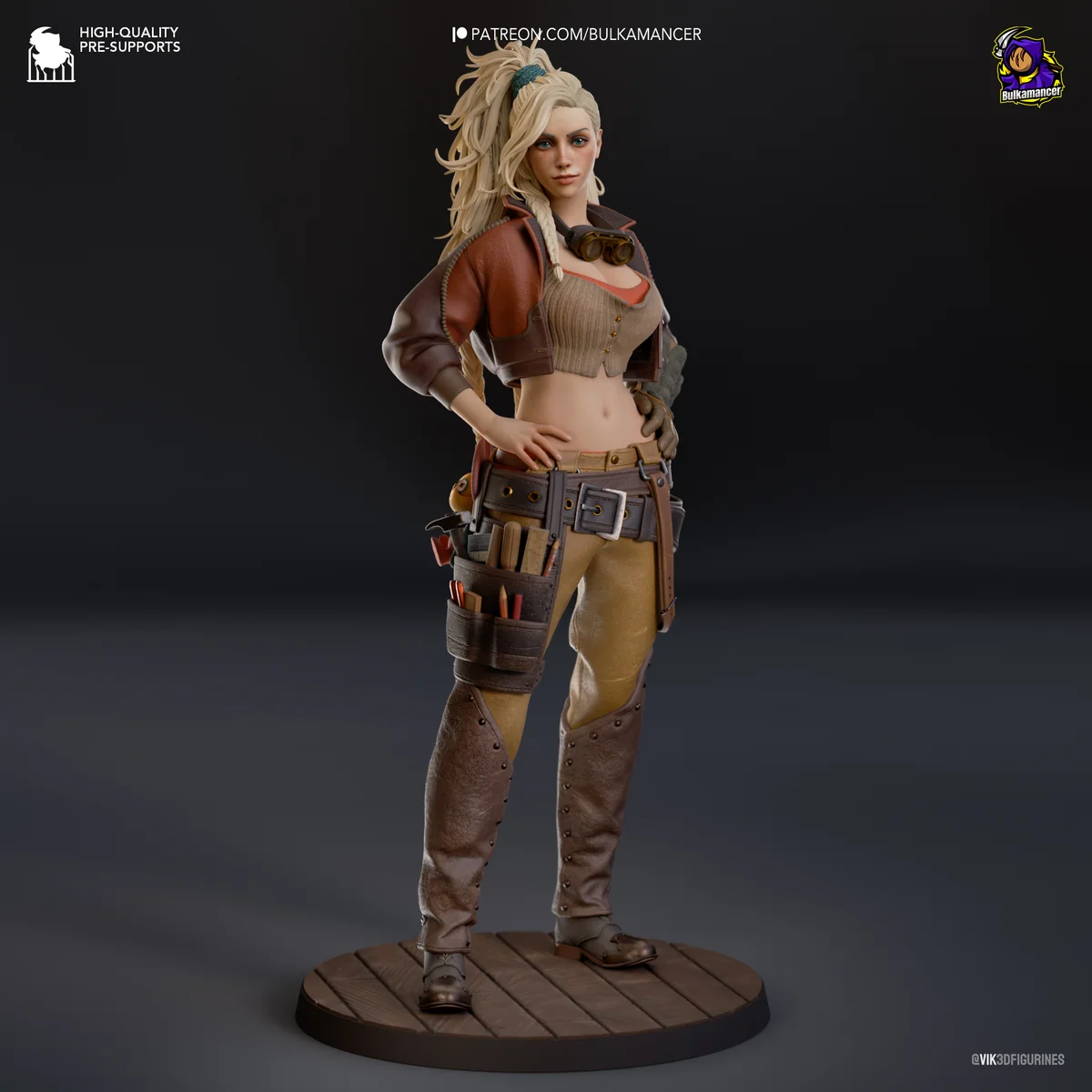Gemma | Fan Art | 3D Printed Resin Model Garage Kit | *Un-Painted* | Bulkamancer 3