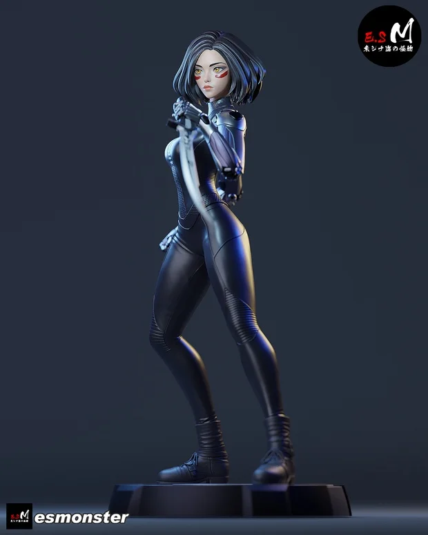 Alita | Fan Art | 3D Printed Resin Model Garage Kit | *Un-Painted* | ES Monster 6