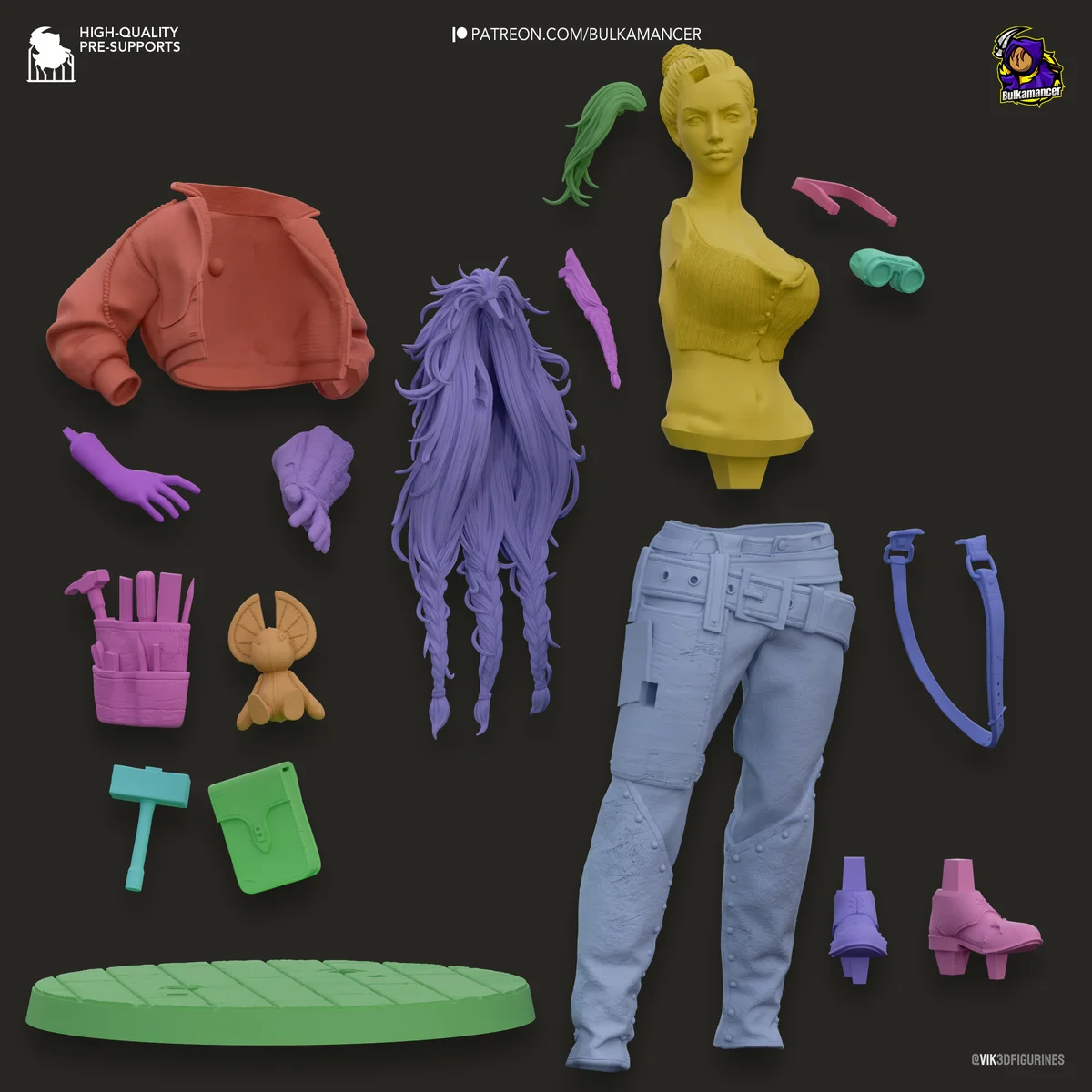 Gemma | Fan Art | 3D Printed Resin Model Garage Kit | *Un-Painted* | Bulkamancer 6