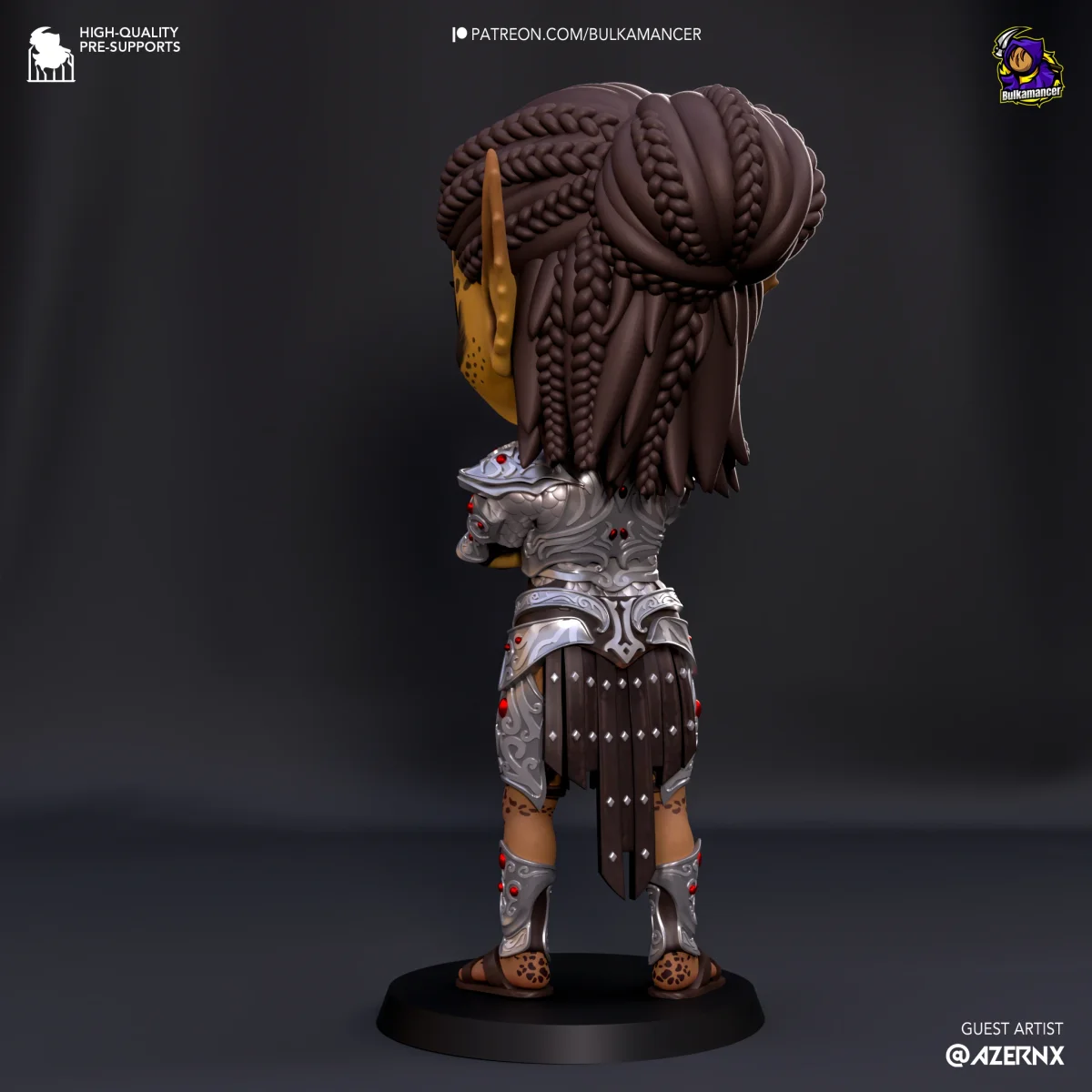 Chibi Lae`zel | Fan Art | 3D Printed Resin Model Garage Kit | *Un-Painted* | Bulkamancer 3