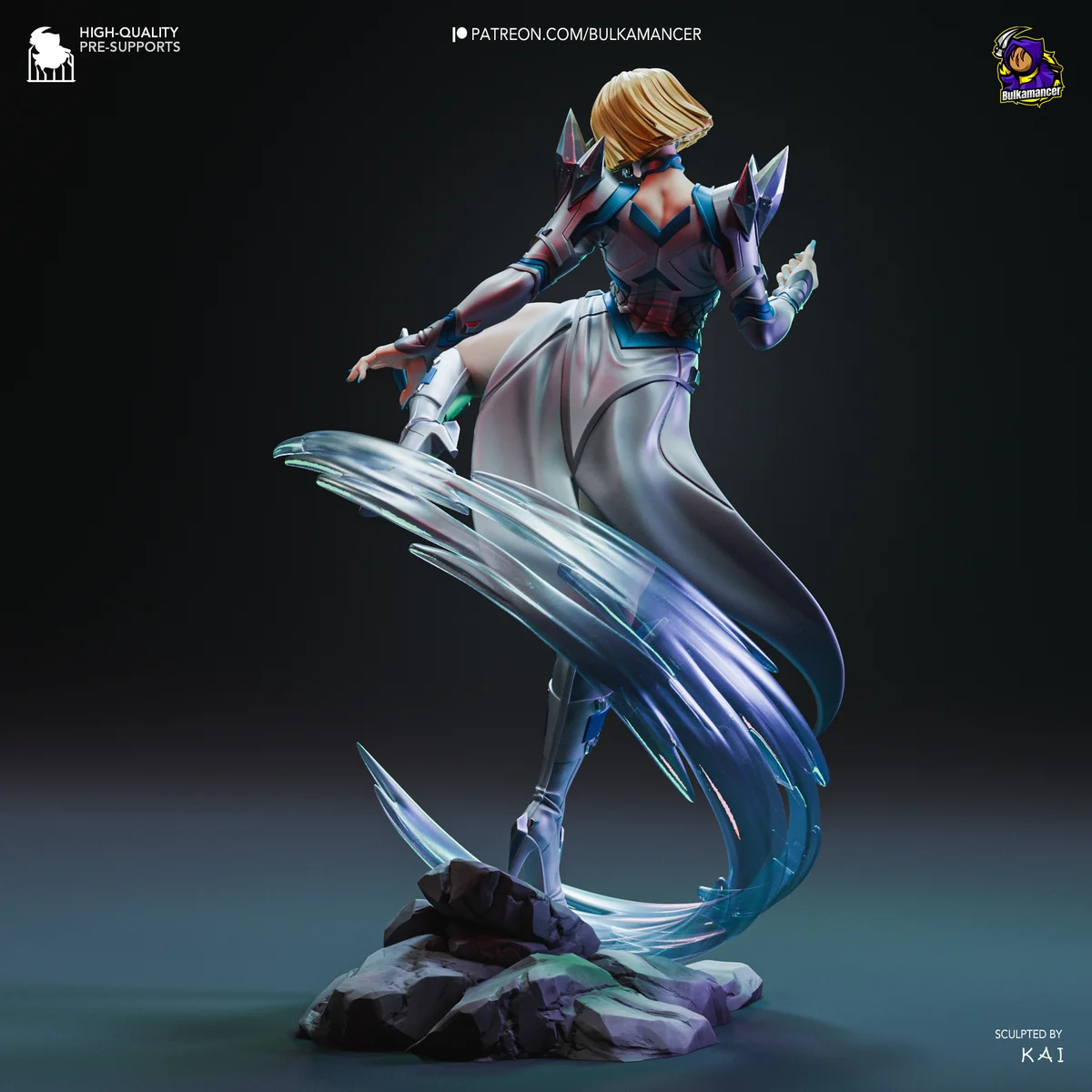Emma Frost | Fan Art | 3D Printed Resin Model Garage Kit | *Un-Painted* | Bulkamancer 4