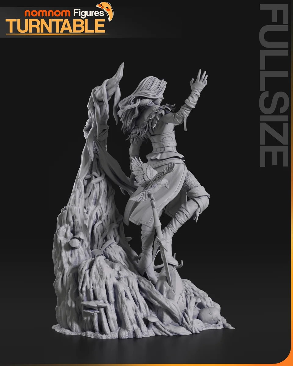 Yennefer | Fan Art | 3D Printed Resin Model Garage Kit | *Un-Painted* | Nomnom 6