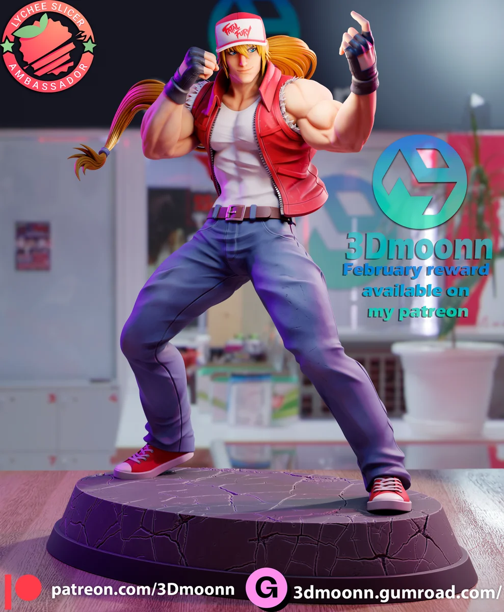Terry | Fan Art | 3D Printed Resin Model Garage Kit | *Un-Painted* | 3DMoonn 3