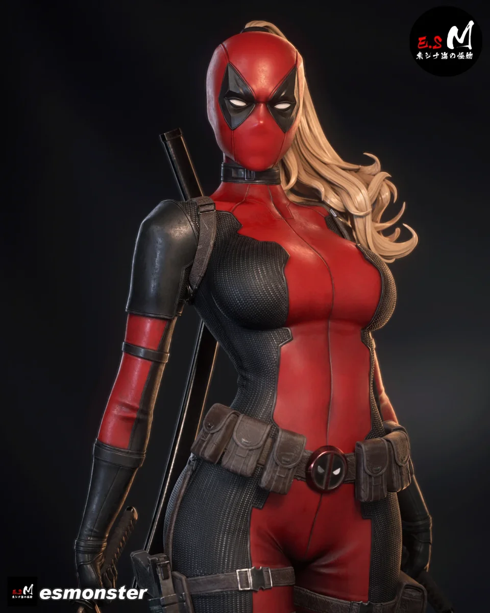 Lady Deadpool | Fan Art | 3D Printed Resin Model Garage Kit | *Un-Painted* | ES Monster
