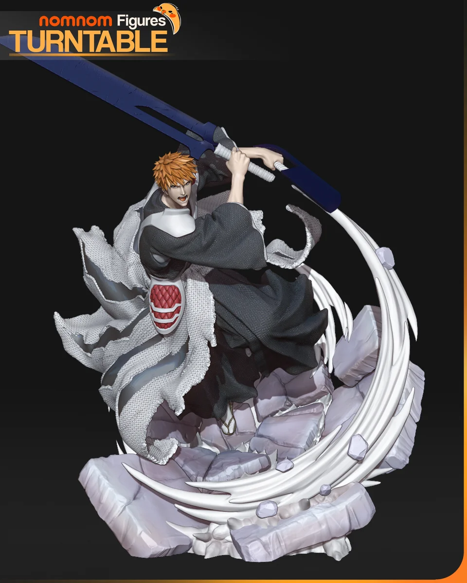 Ichigo Kurosaki | Fan Art | 3D Printed Resin Model Garage Kit | *Un-Painted* | Nomnom 4