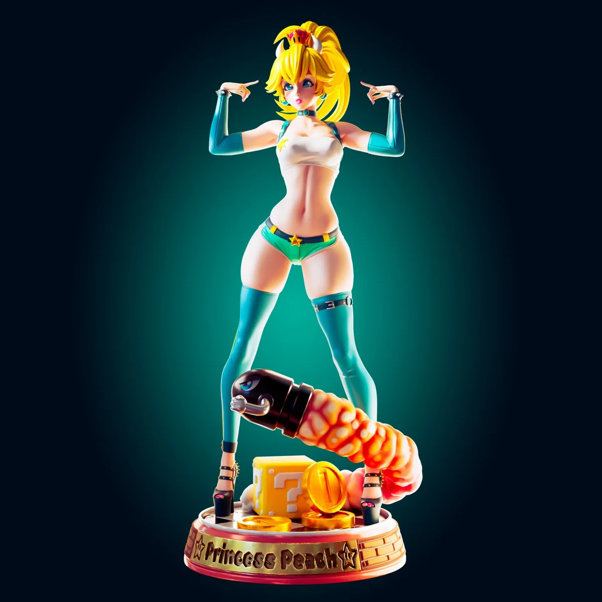 Peach | Fan Art | 3D Printed Resin Model Garage Kit | *Un-Painted* | Officer Rhu 3