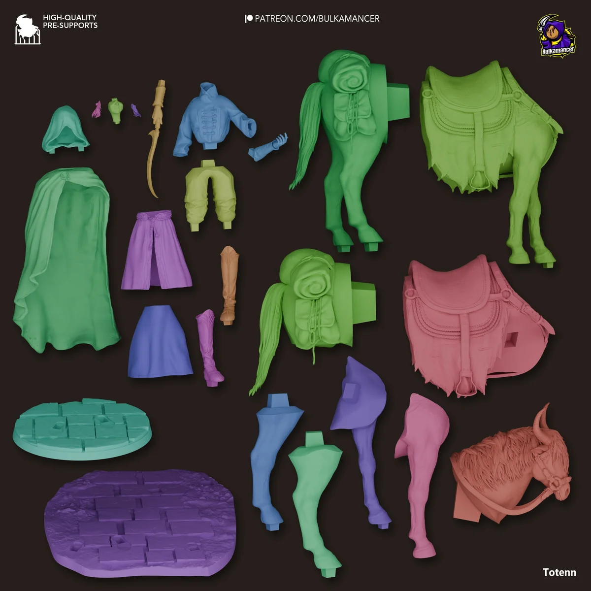 Mysterious Traveller | Fan Art | 3D Printed Resin Model Garage Kit | *Un-Painted* | Bulkamancer 10