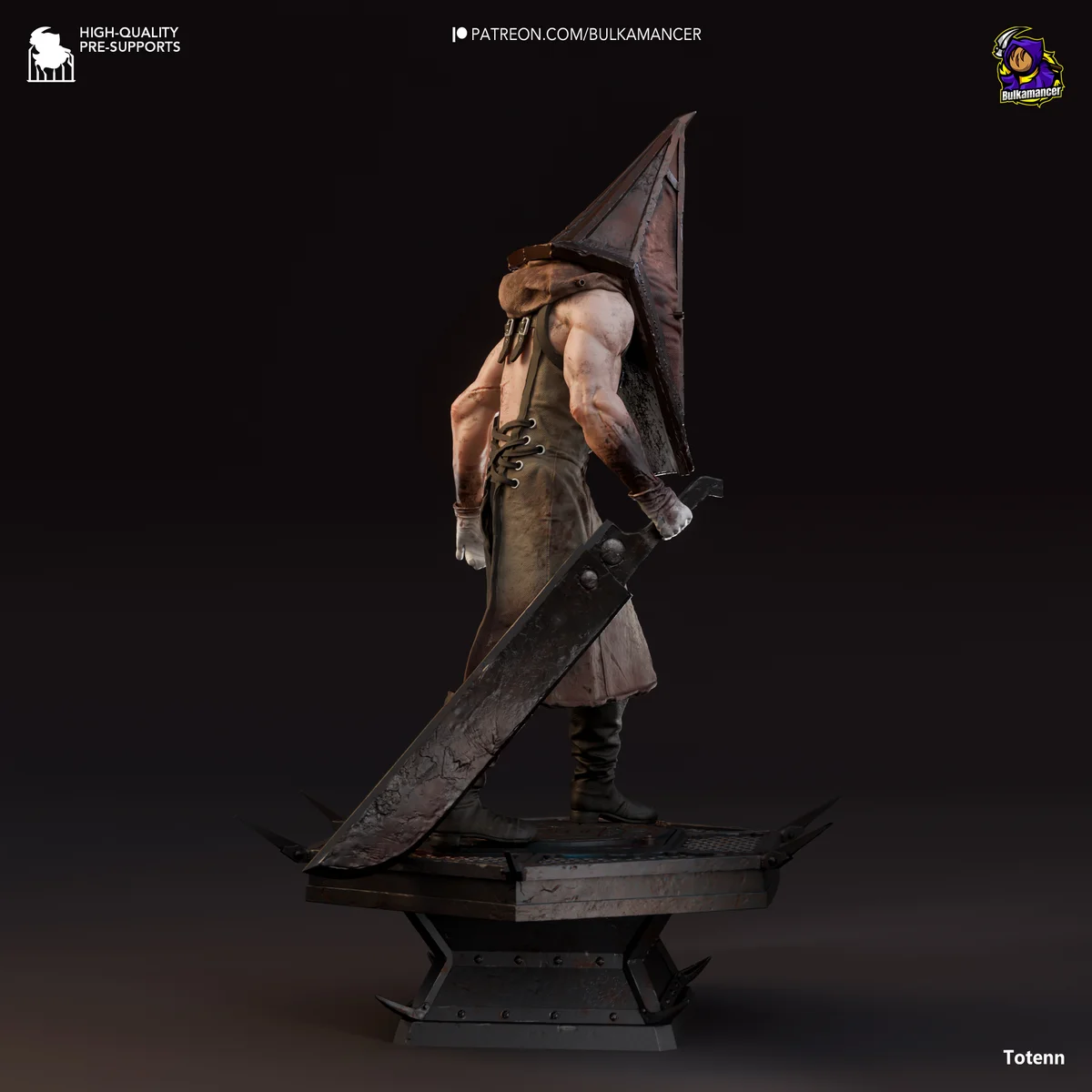Pyramid Head | Fan Art | 3D Printed Resin Model Garage Kit | *Un-Painted* | Bulkamancer 4