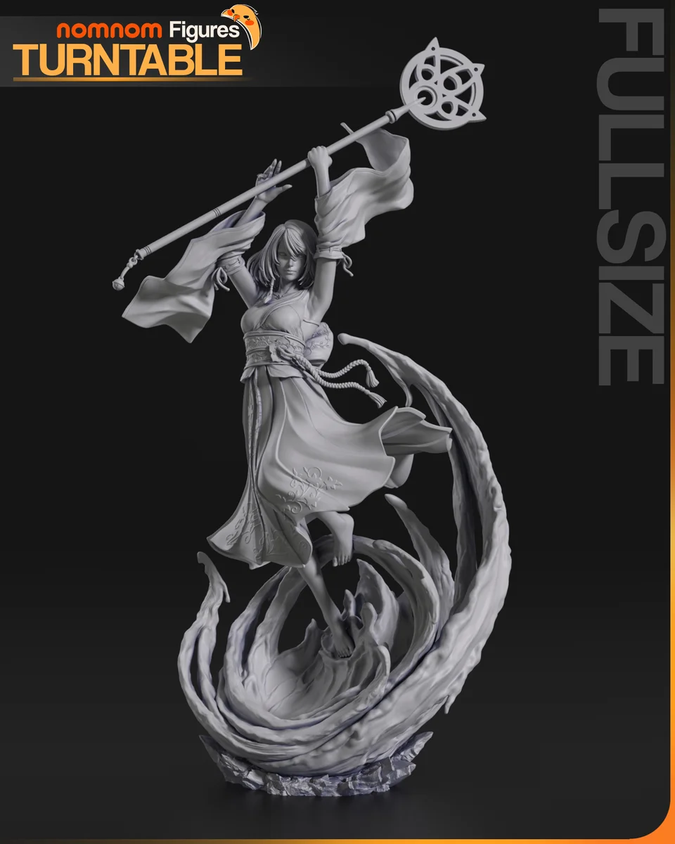 Yuna | Fan Art | 3D Printed Resin Model Garage Kit | *Un-Painted* | Nomnom 8