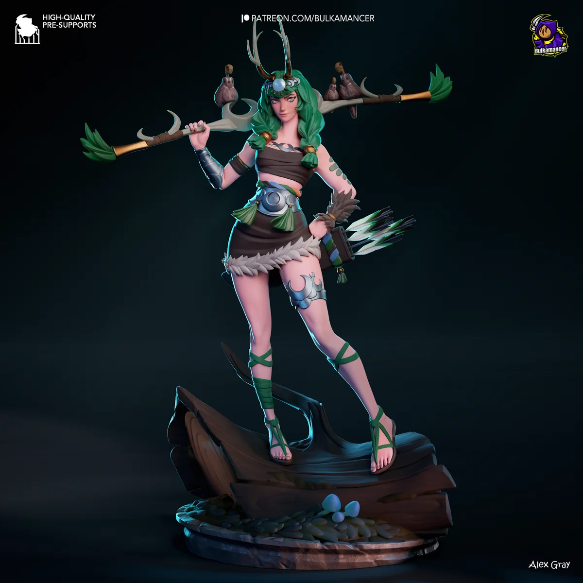Artemis | Fan Art | 3D Printed Resin Model Garage Kit | *Un-Painted* | Bulkamancer 5