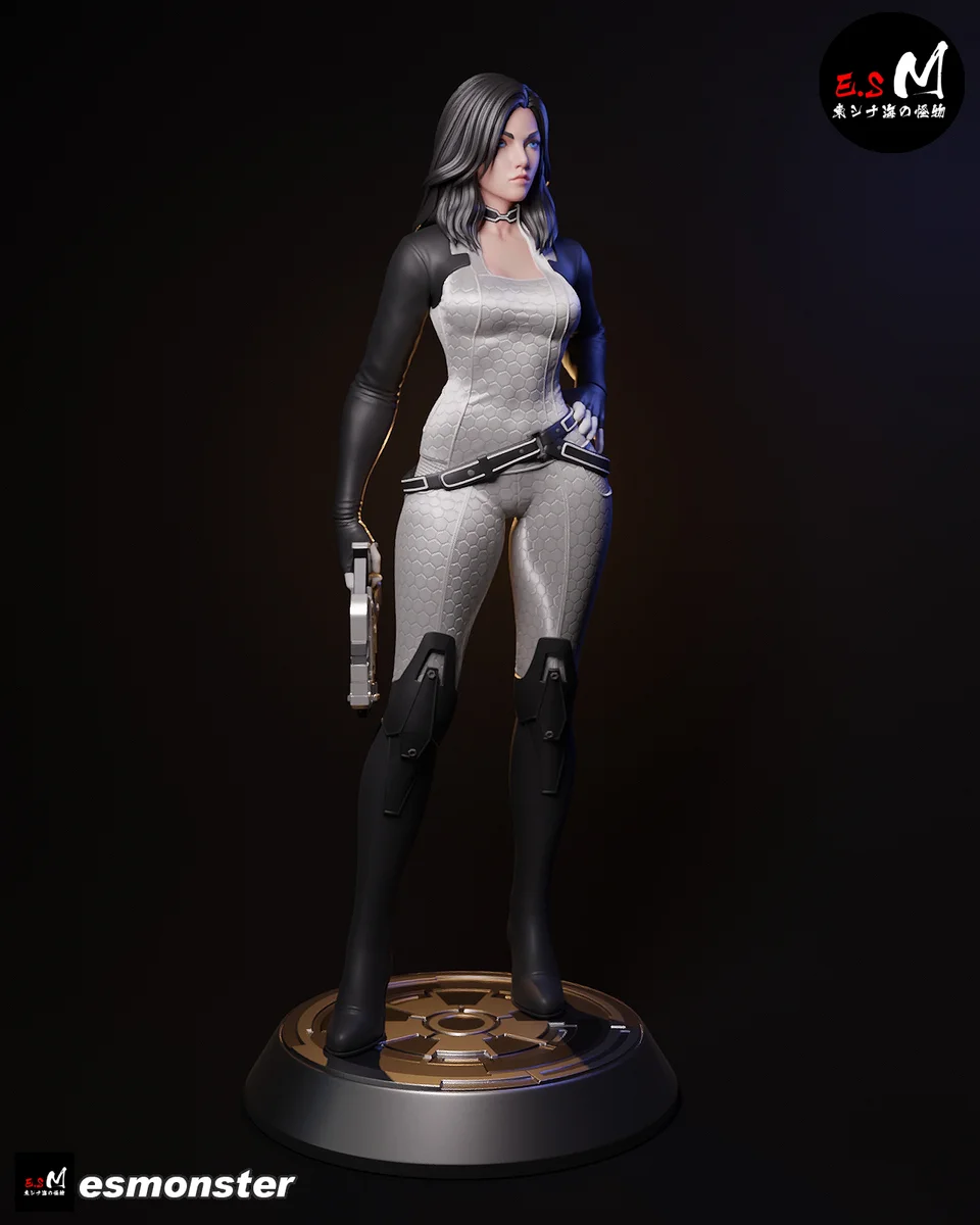 Miranda Lawson | Fan Art | 3D Printed Resin Model Garage Kit | *Un-Painted* | ES Monster 3