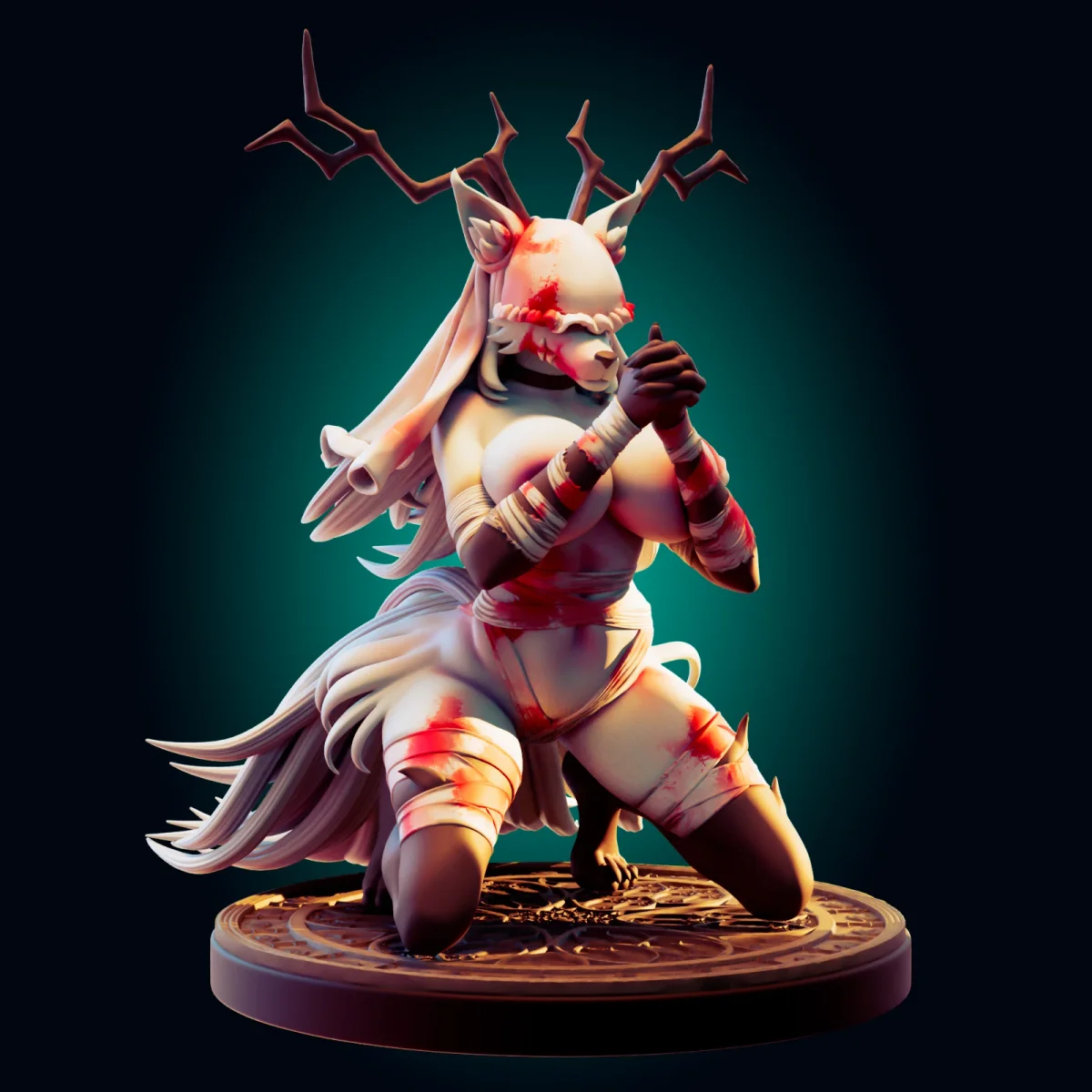 Beast Cleric | Fan Art | 3D Printed Resin Model Garage Kit | *Un-Painted* | Officer Rhu