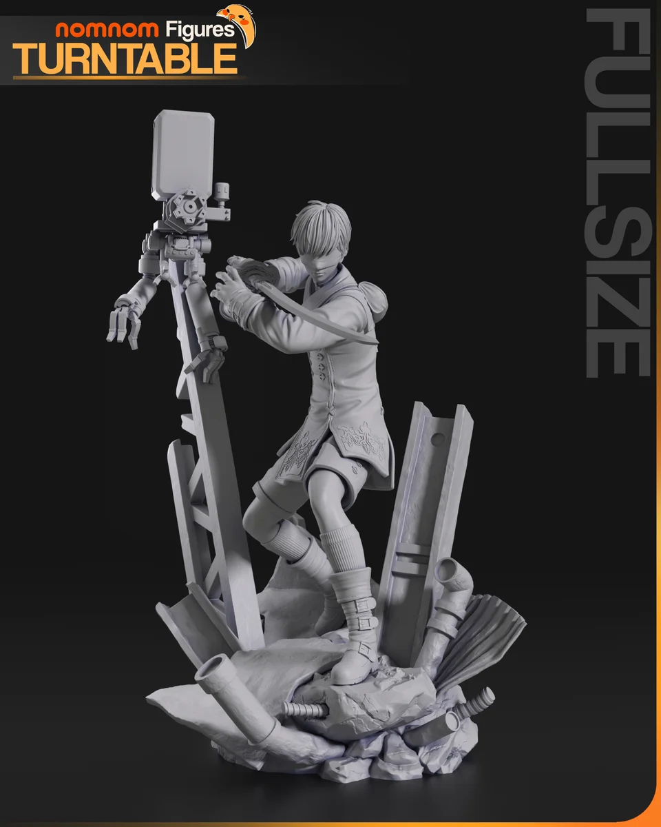 9S | Fan Art | 3D Printed Resin Model Garage Kit | *Un-Painted* | Nomnom 4