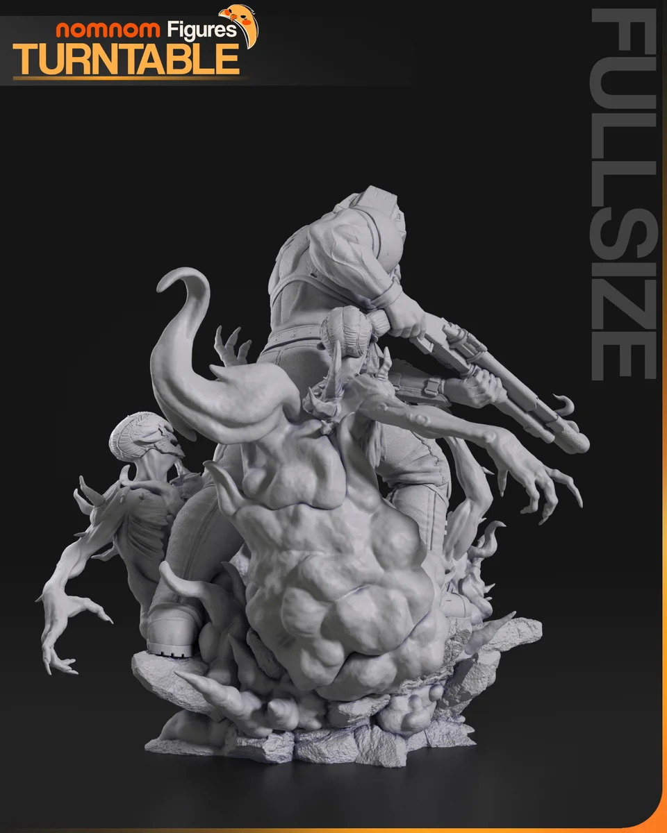 Doom Guy | Fan Art | 3D Printed Resin Model Garage Kit | *Un-Painted* | Nomnom 7