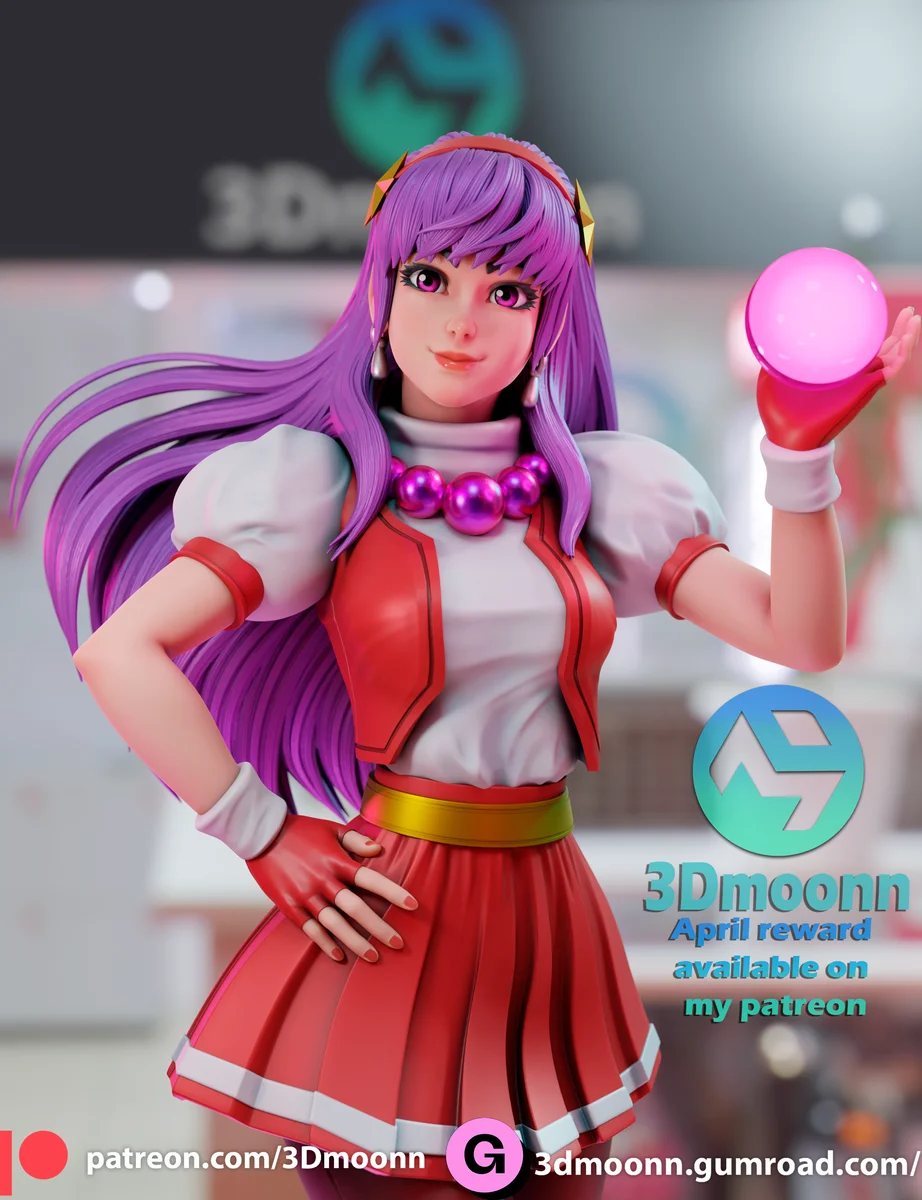 Athena | Fan Art | 3D Printed Resin Model Garage Kit | *Un-Painted* | 3DMoonn 5