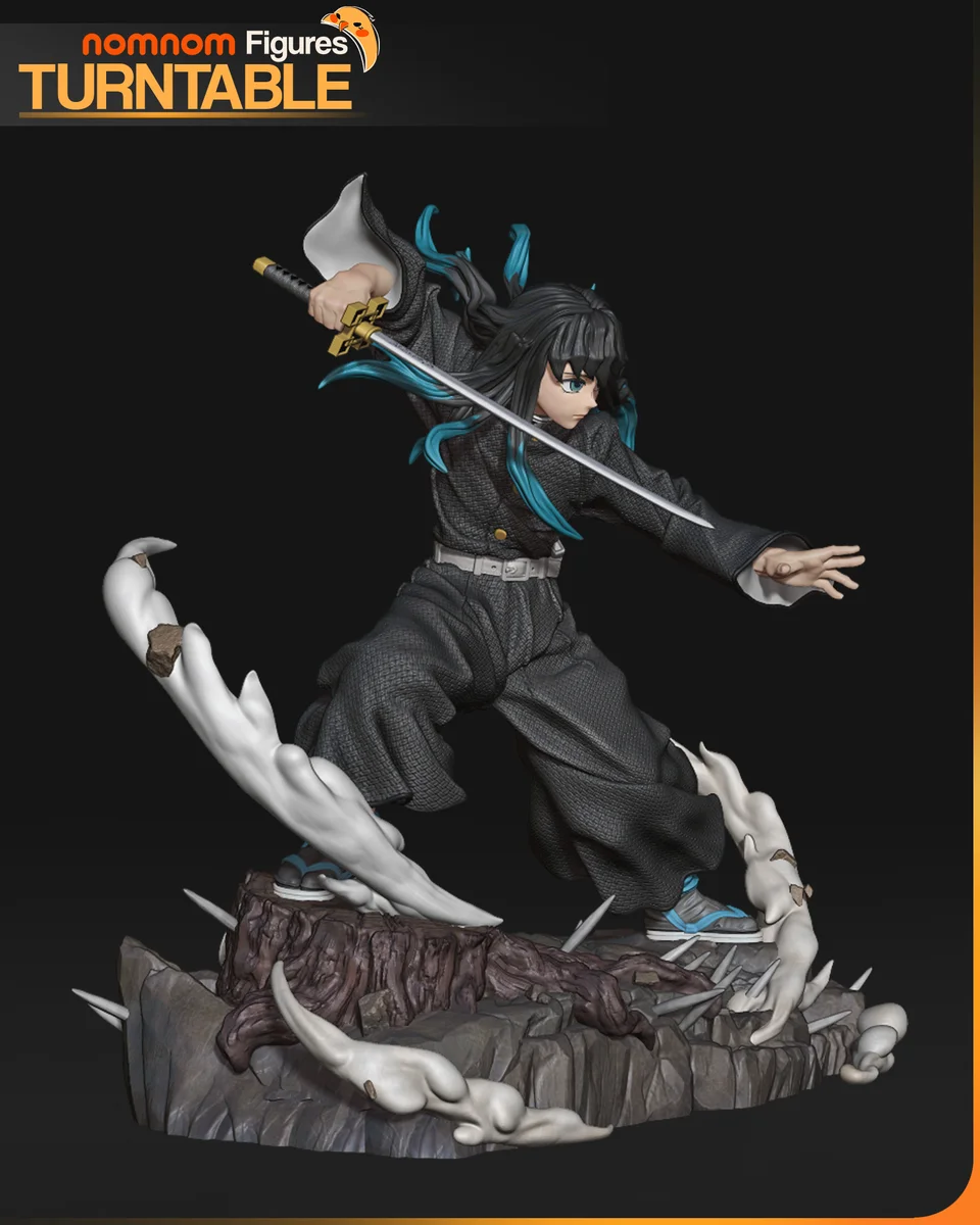 Muichiro | Fan Art | 3D Printed Resin Model Garage Kit | *Un-Painted* | Nomnom 6