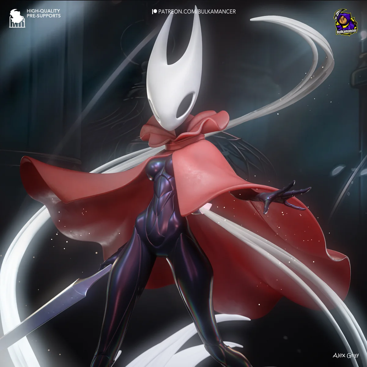 Hornyt (Horny Knight) | Fan Art | 3D Printed Resin Model Garage Kit | *Un-Painted* | Bulkamancer