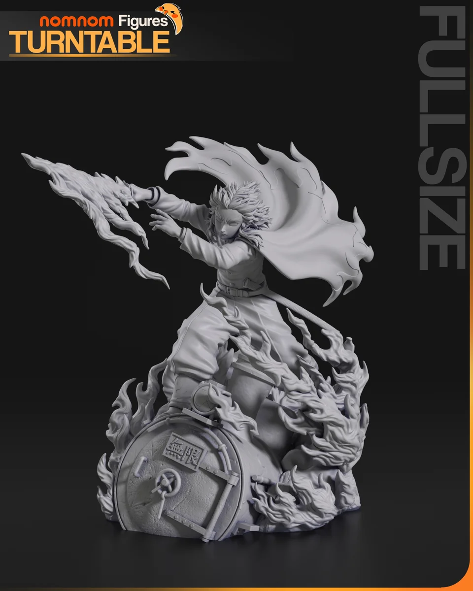 Kyojuro Rengoku | Fan Art | 3D Printed Resin Model Garage Kit | *Un-Painted* | Nomnom 4