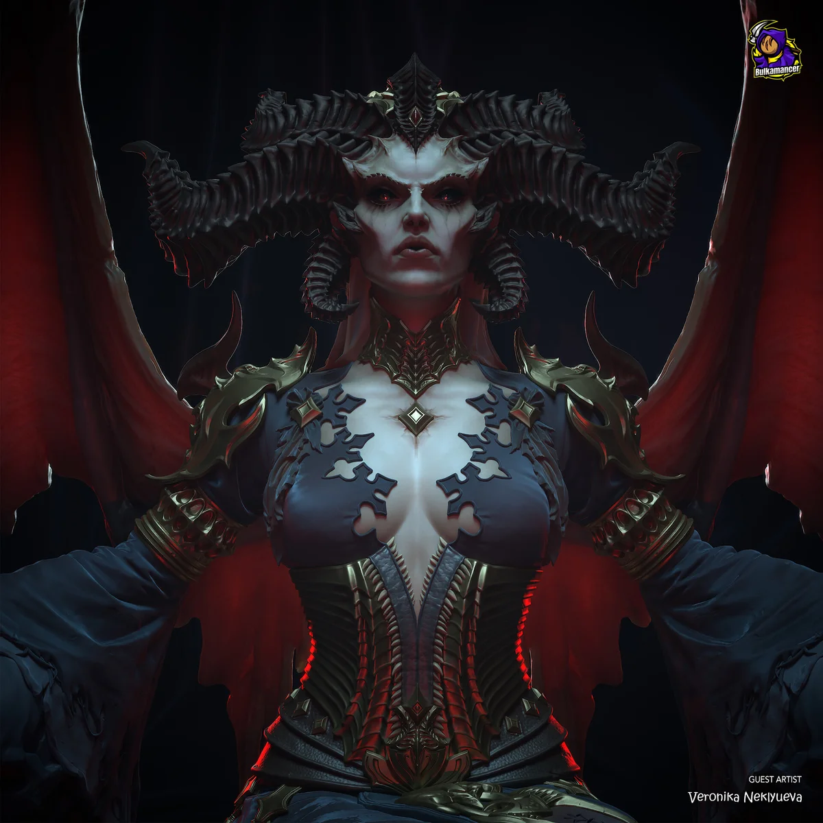 Lilith | Fan Art | 3D Printed Resin Model Garage Kit | *Un-Painted* | Bulkamancer
