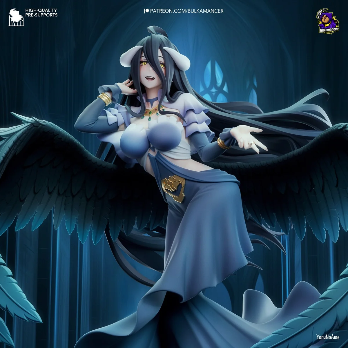 Succubus | Fan Art | 3D Printed Resin Model Garage Kit | *Un-Painted* | Bulkamancer