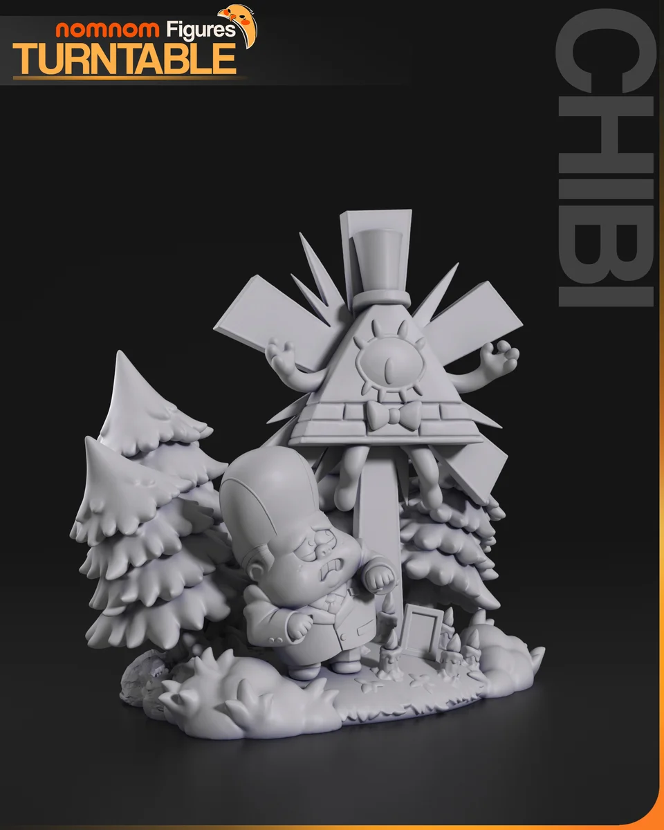 Chibi Bill Cypher | Fan Art | 3D Printed Resin Model Garage Kit | *Un-Painted* | Nomnom 5