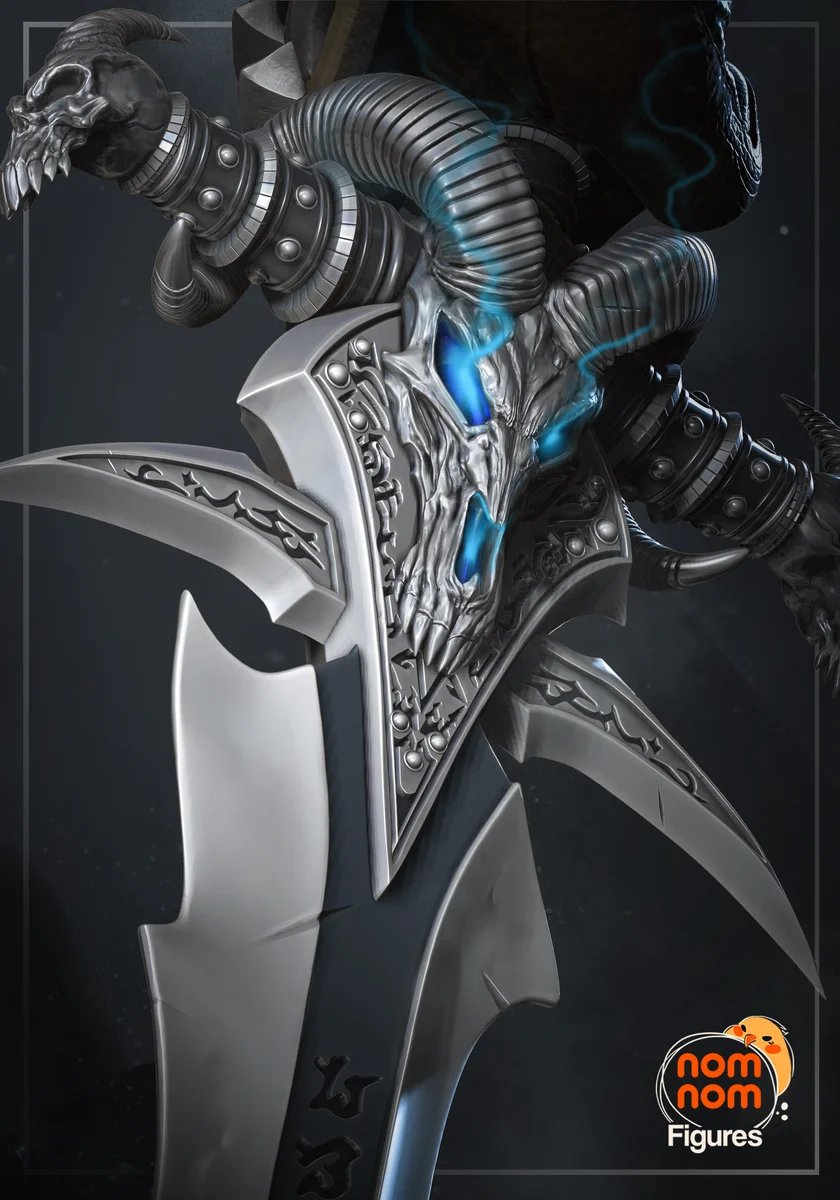 Arthas | Fan Art | 3D Printed Resin Model Garage Kit | *Un-Painted* | Nomnom 3