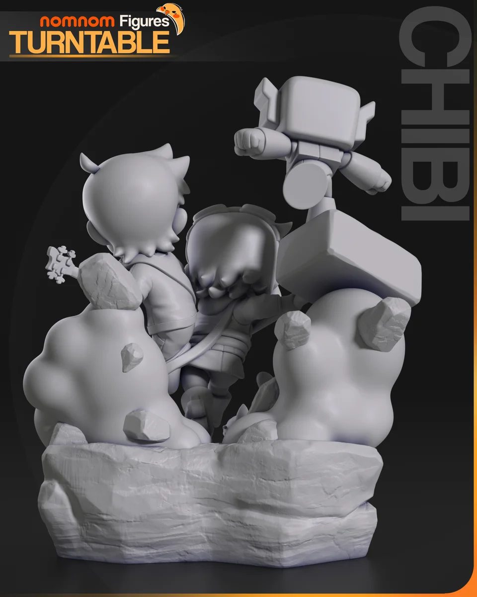 Chibi Ramona Flowers | Fan Art | 3D Printed Resin Model Garage Kit | *Un-Painted* | Nomnom 7