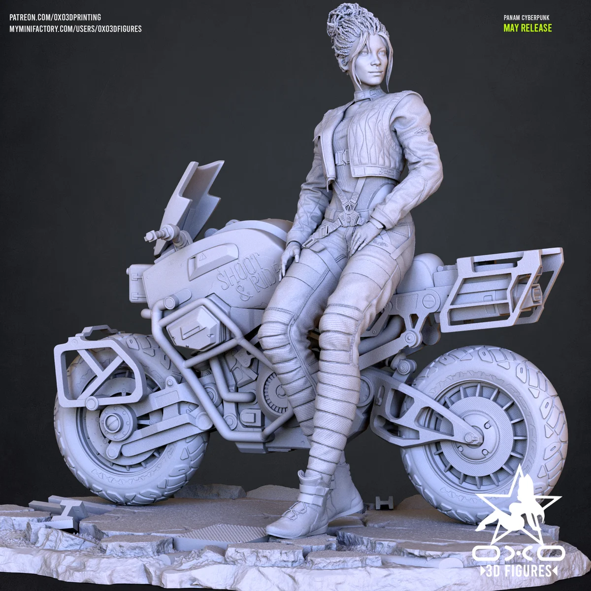 Panam Cyberpunk | Fan Art | 3D Printed Resin Model Garage Kit | *Un-Painted* | OXO3D 5