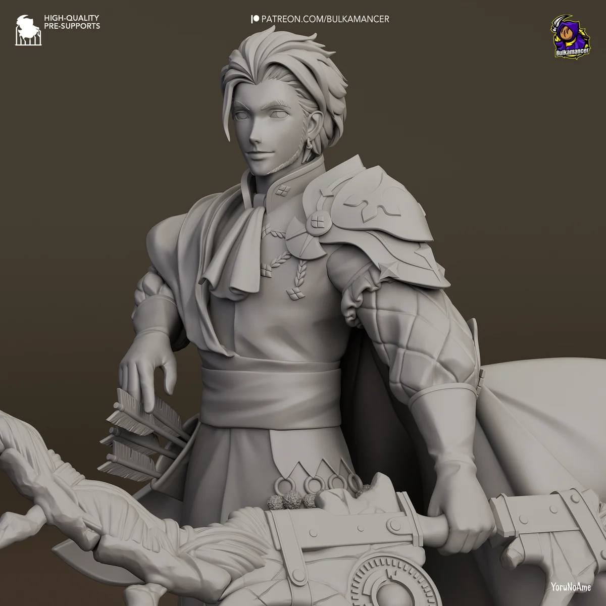 Claude | Fan Art | 3D Printed Resin Model Garage Kit | *Un-Painted* | Bulkamancer 6