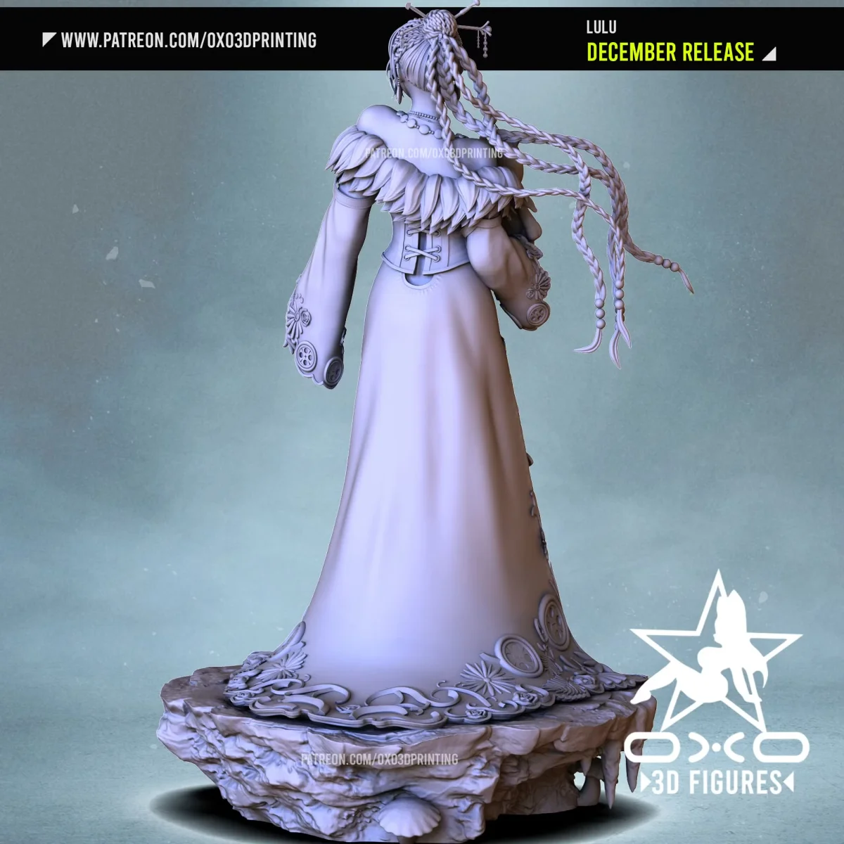 Lulu | Fan Art | 3D Printed Resin Model Garage Kit | *Un-Painted* | OXO3D 5